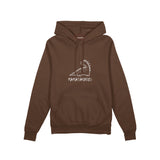 Mamasaurus Oversize Hoodie — Kahverengi — ön görünüm