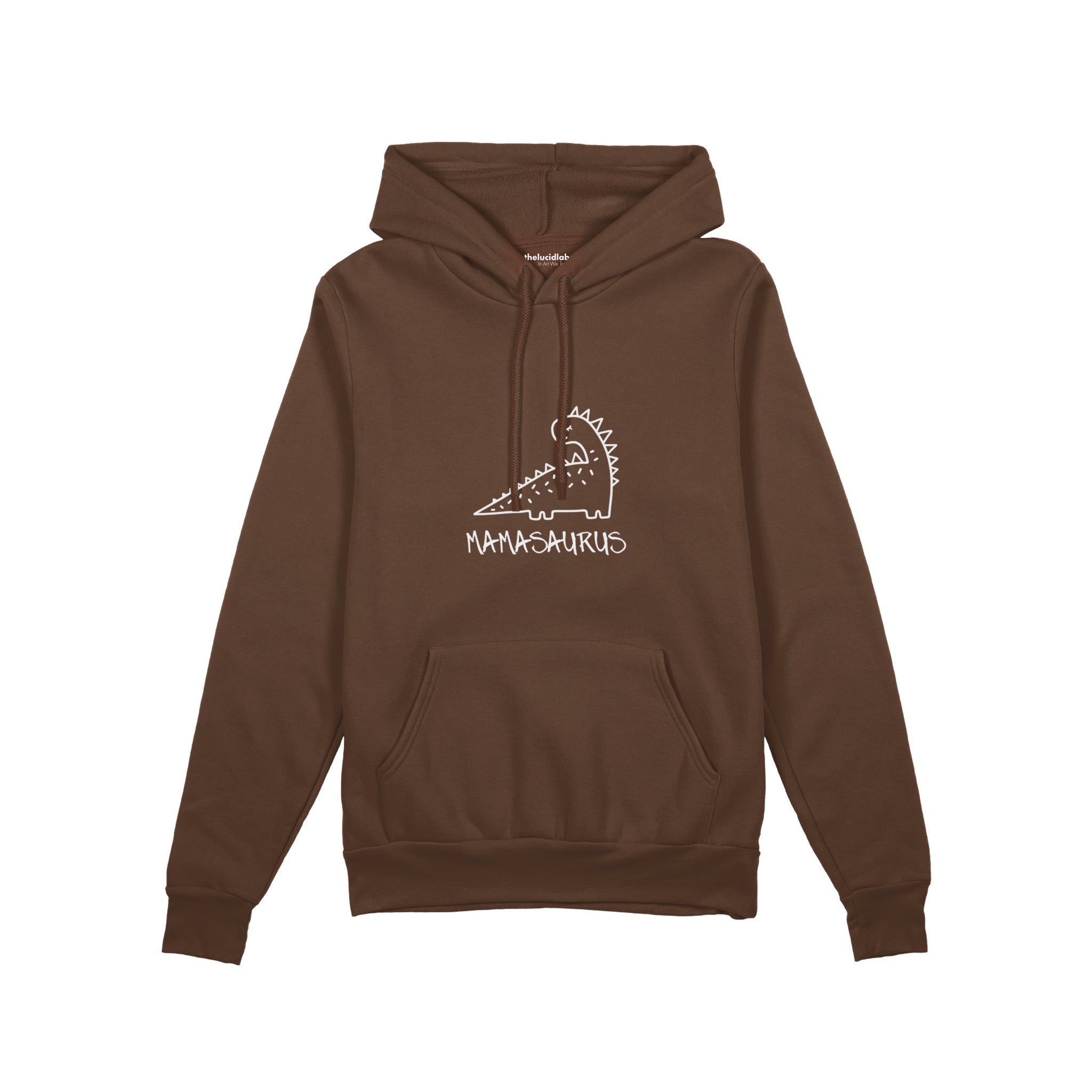 Mamasaurus Oversize Hoodie — Kahverengi — ön görünüm