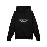 My Little Hero Oversize Hoodie — Siyah — ön görünüm