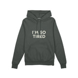 I’m So Tired Oversize Hoodie — Antrasit — ön görünüm