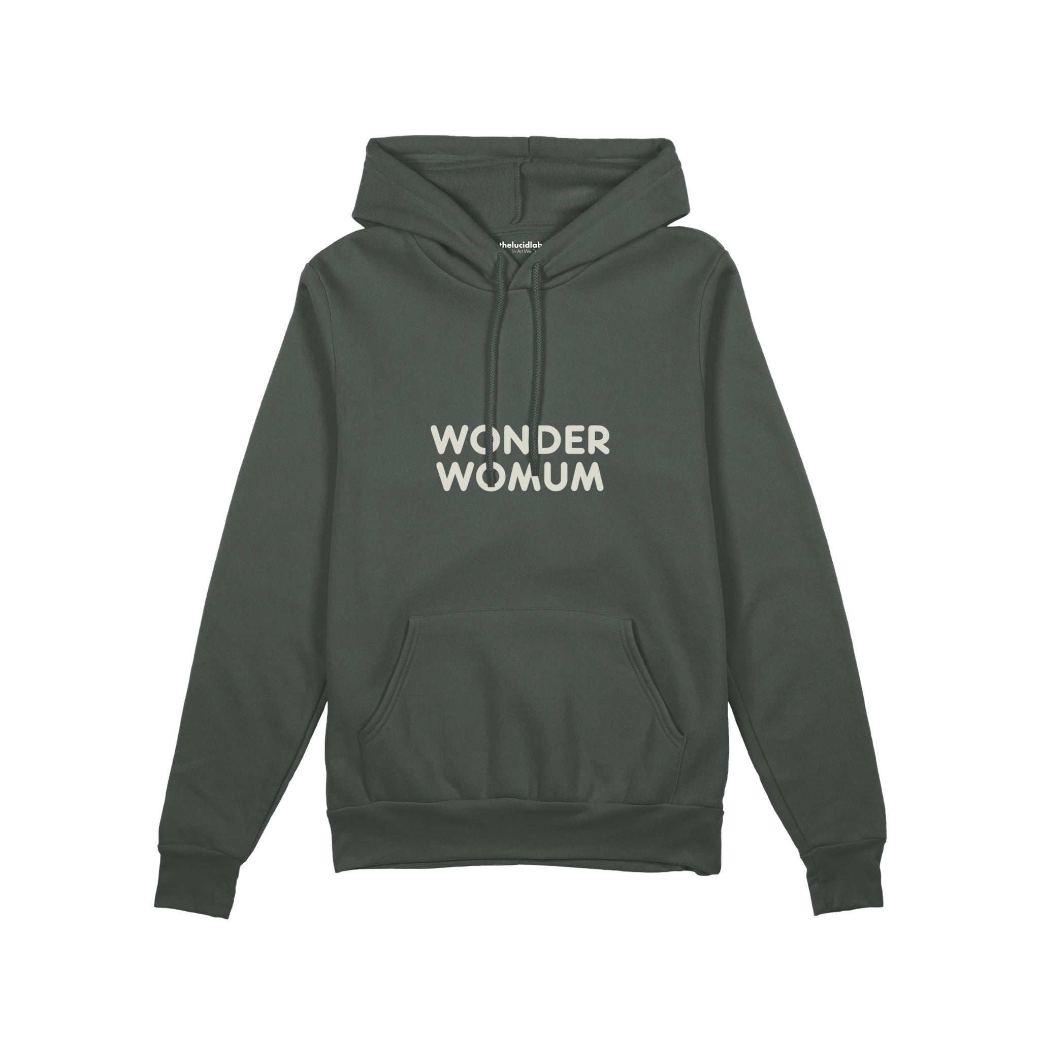 Wonderwomum Oversize Hoodie — Antrasit — ön görünüm