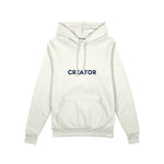 Creator Oversize Hoodie — Beyaz — ön görünüm