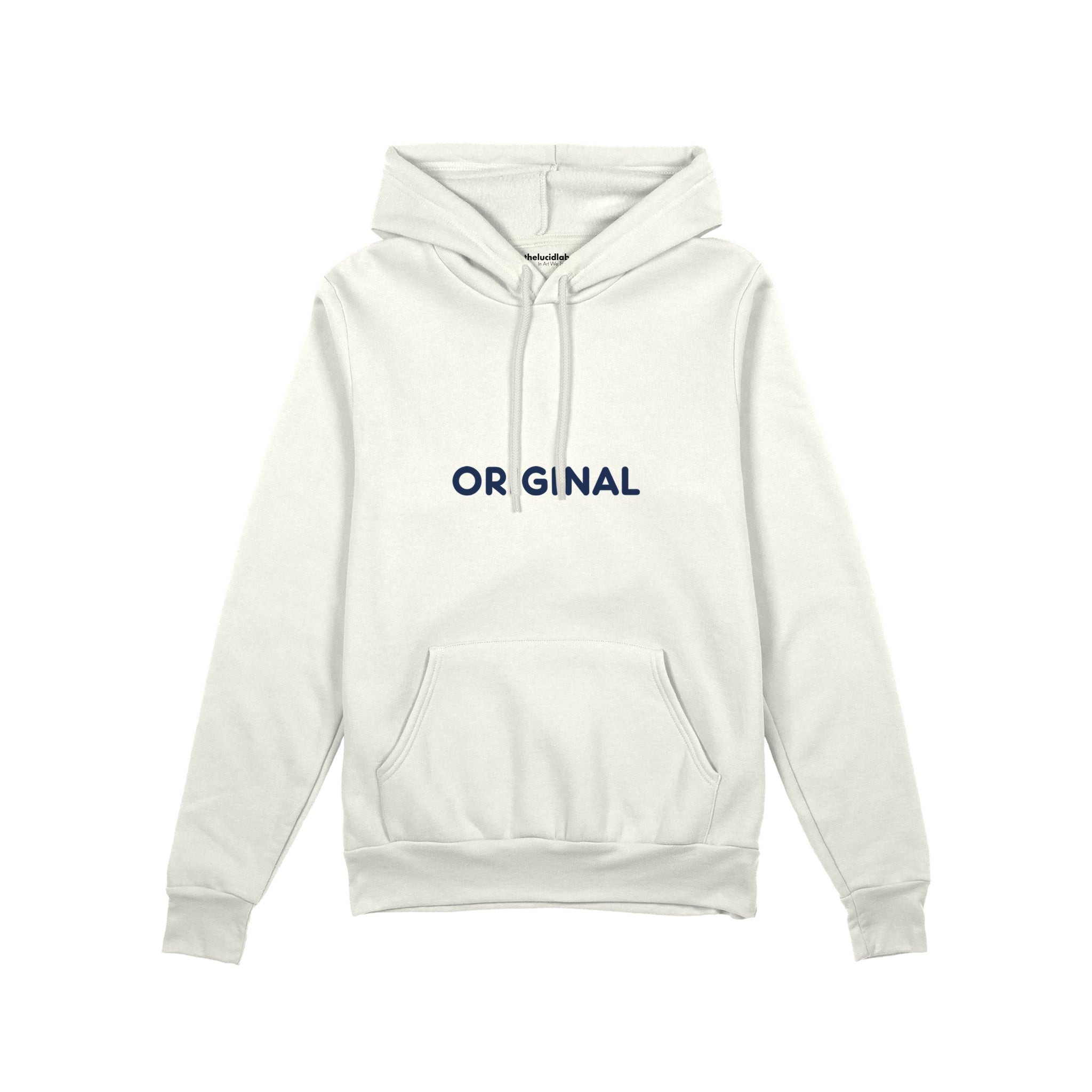 Original Oversize Hoodie — Beyaz — ön görünüm