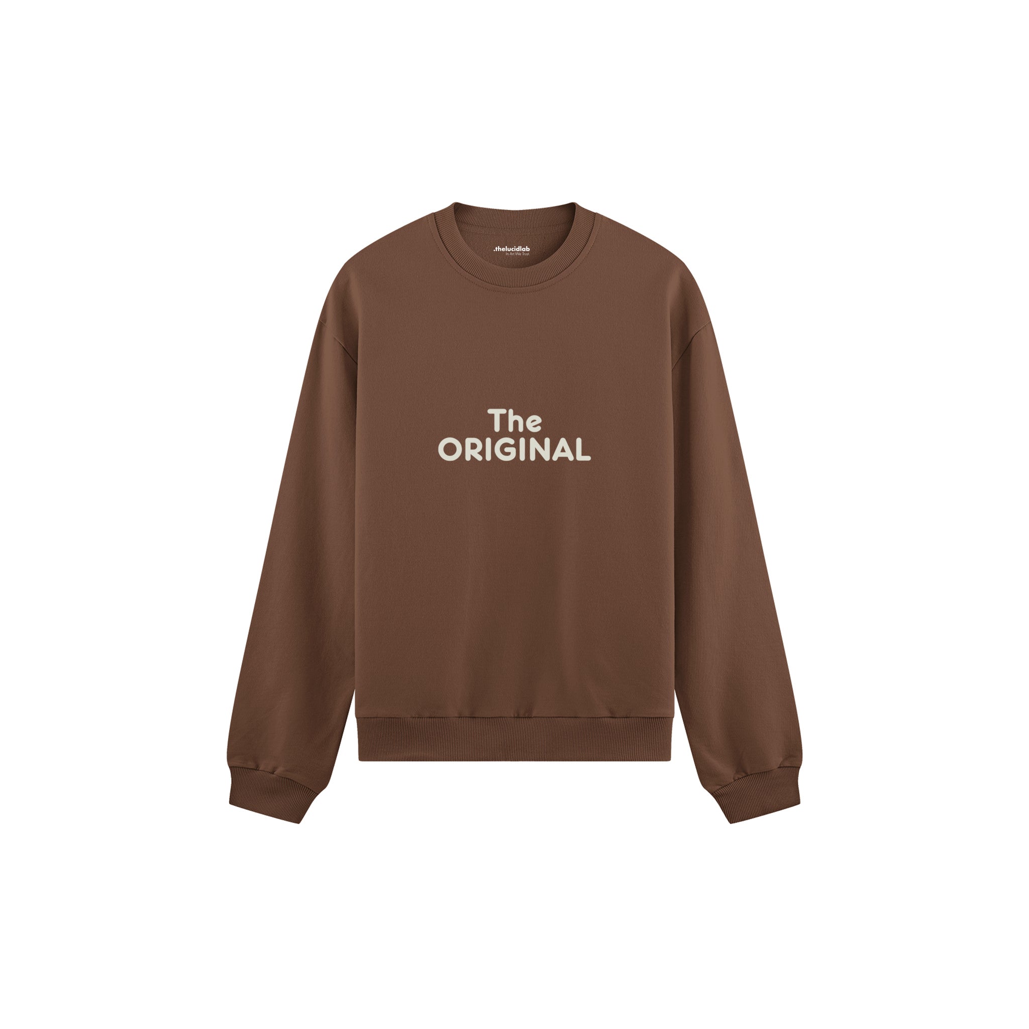 The Original Oversize Sweatshirt — Kahverengi — ön görünüm