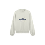 The Producer Oversize Sweatshirt — Beyaz — ön görünüm
