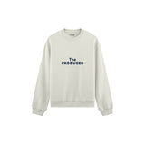 The Producer Oversize Sweatshirt — Beyaz — ön görünüm