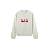 Dad Oversize Sweatshirt — Beyaz — ön görünüm