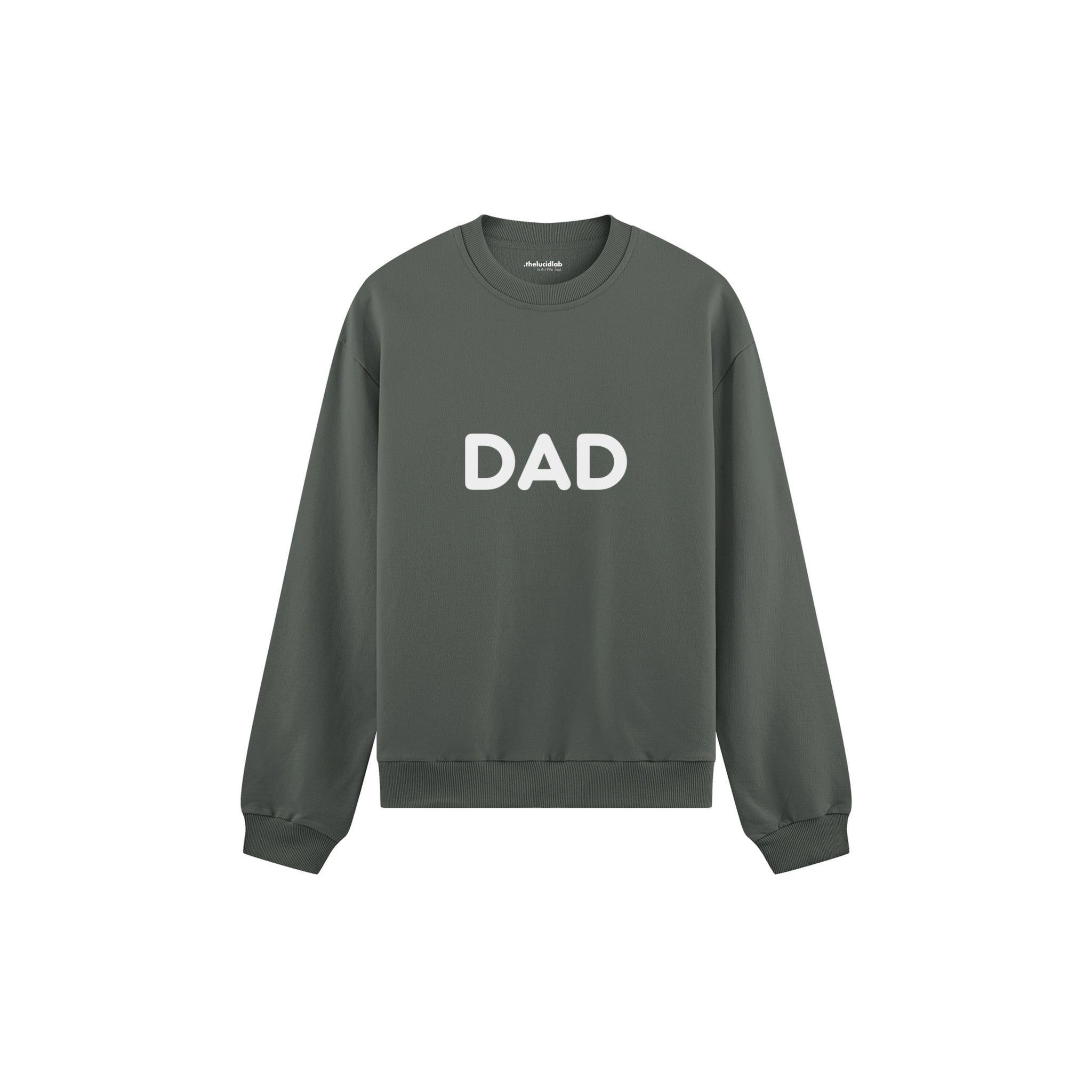 Dad Oversize Sweatshirt — Antrasit — ön görünüm