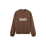 Dad Oversize Sweatshirt — Kahverengi — ön görünüm
