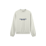 Mama Knows Better Oversize Sweatshirt — Beyaz — ön görünüm