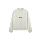 Mama Knows Better Oversize Sweatshirt — Beyaz — ön görünüm