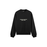 Mama Knows Better Oversize Sweatshirt — Siyah — ön görünüm