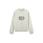 Home Is Where My Mini Is Oversize Sweatshirt — Beyaz — ön görünüm