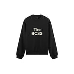 The Boss Oversize Sweatshirt — Siyah — ön görünüm