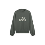 The Boss Oversize Sweatshirt — Antrasit — ön görünüm