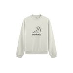 Mamasaurus Oversize Sweatshirt — Beyaz — ön görünüm