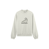 Mamasaurus Oversize Sweatshirt — Beyaz — ön görünüm