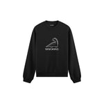 Mamasaurus Oversize Sweatshirt — Siyah — ön görünüm
