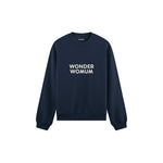 Wonderwomum Oversize Sweatshirt — Lacivert — ön görünüm