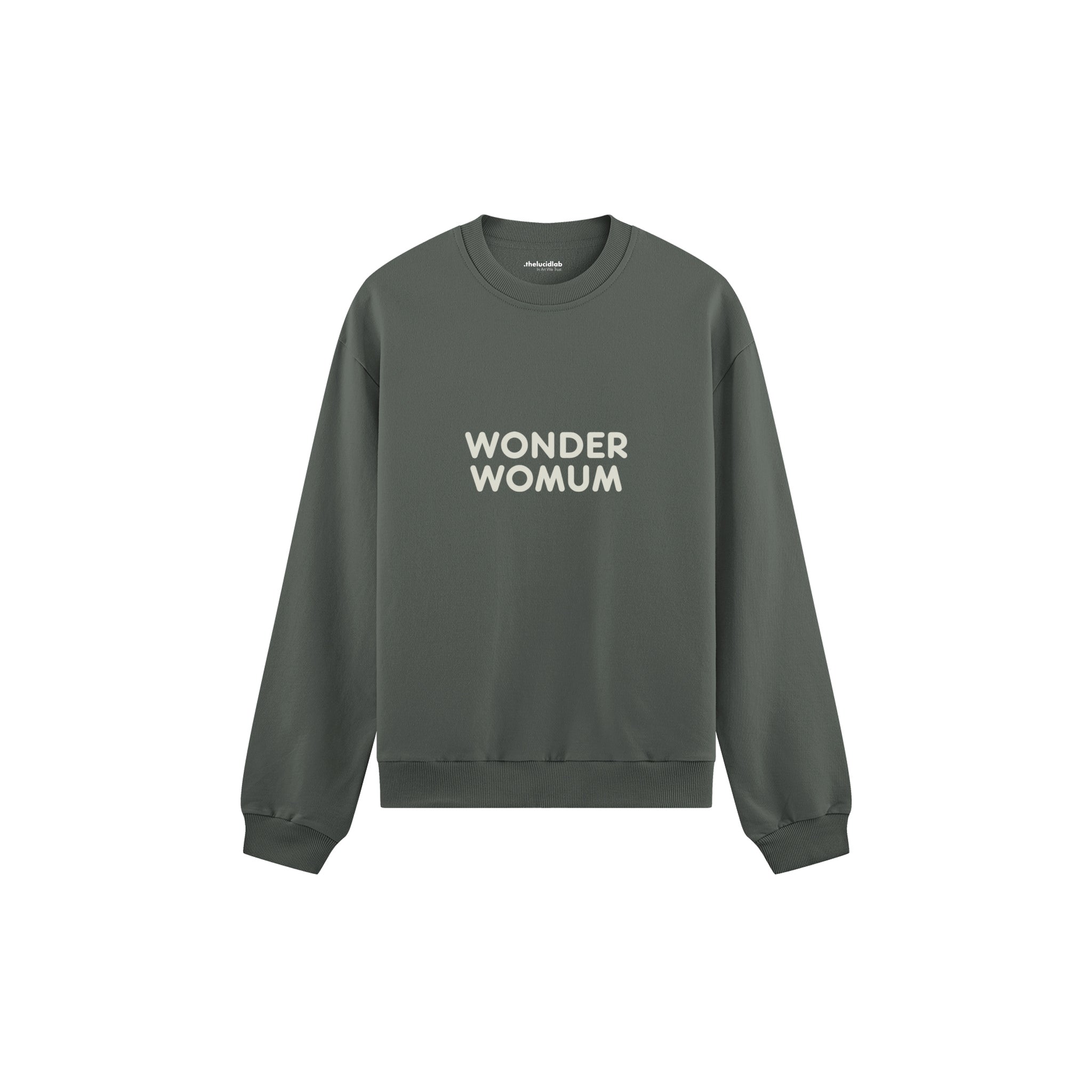 Wonderwomum Oversize Sweatshirt — Antrasit — ön görünüm