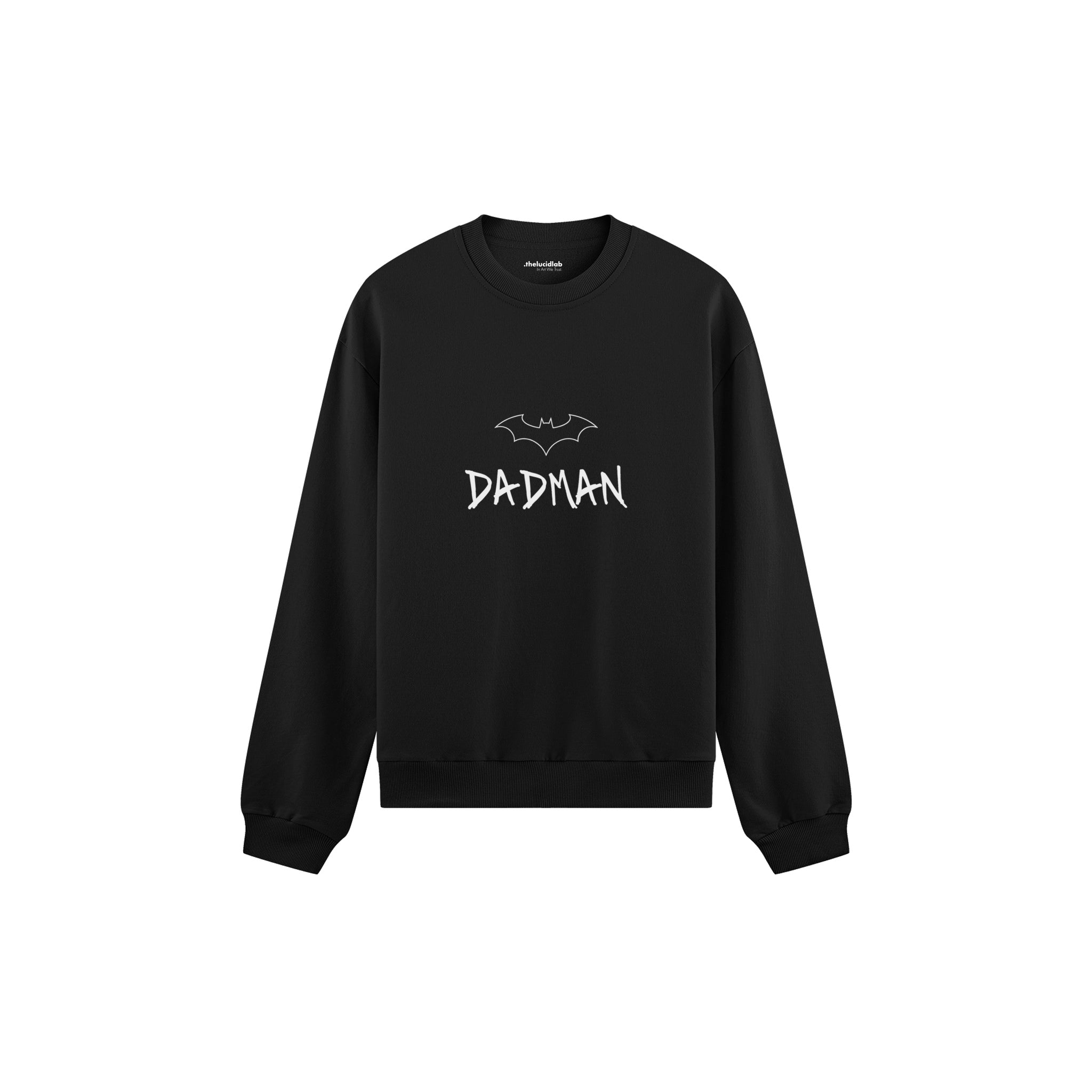 Dadman Oversize Sweatshirt — Siyah — ön görünüm