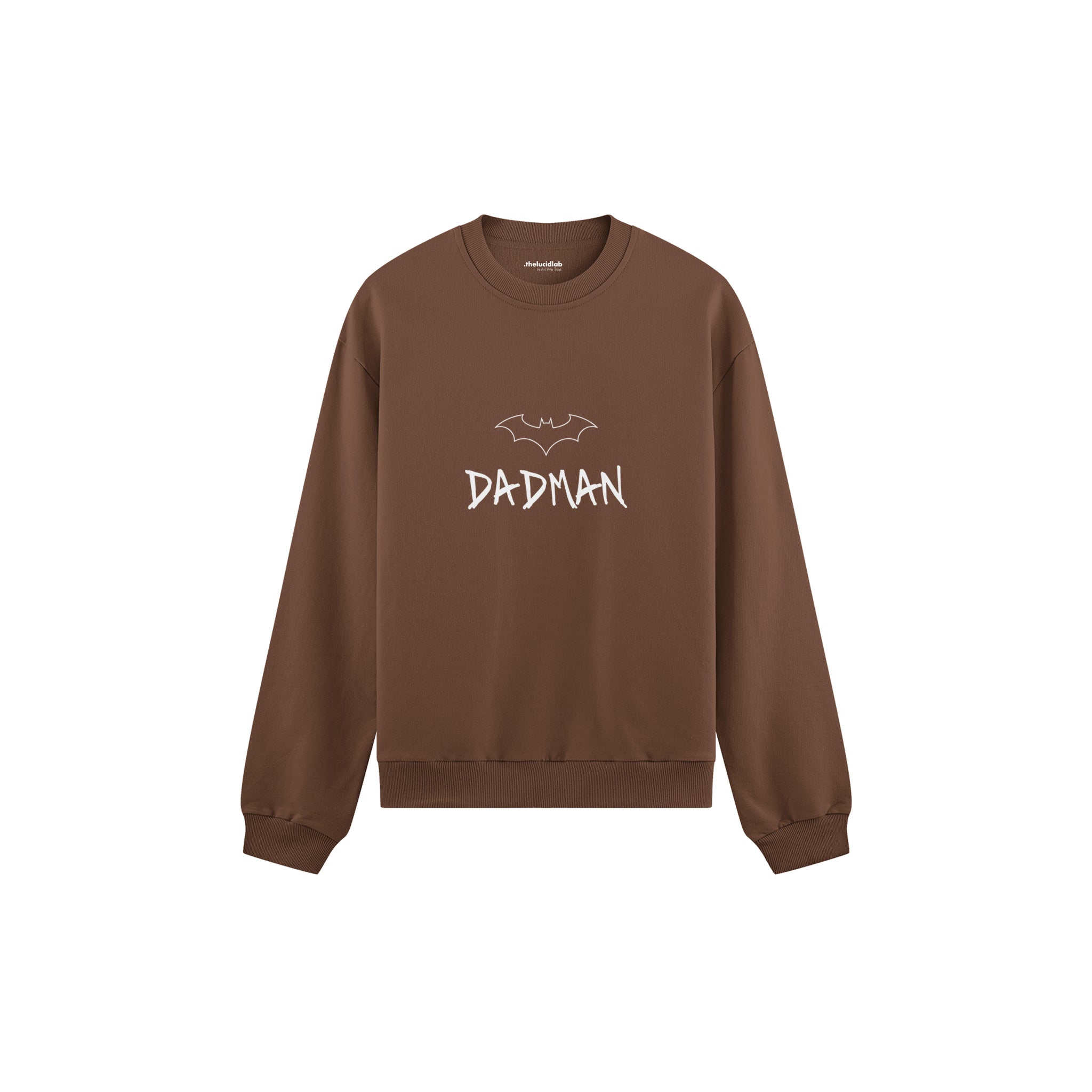 Dadman Oversize Sweatshirt — Kahverengi — ön görünüm