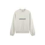 Legendaddy Oversize Sweatshirt — Beyaz — ön görünüm