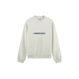 Legendaddy Oversize Sweatshirt — Beyaz — ön görünüm