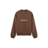 Legendaddy Oversize Sweatshirt — Kahverengi — ön görünüm