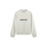 Creator Oversize Sweatshirt — Beyaz — ön görünüm