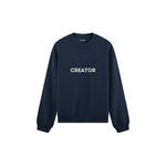 Creator Oversize Sweatshirt — Lacivert — ön görünüm