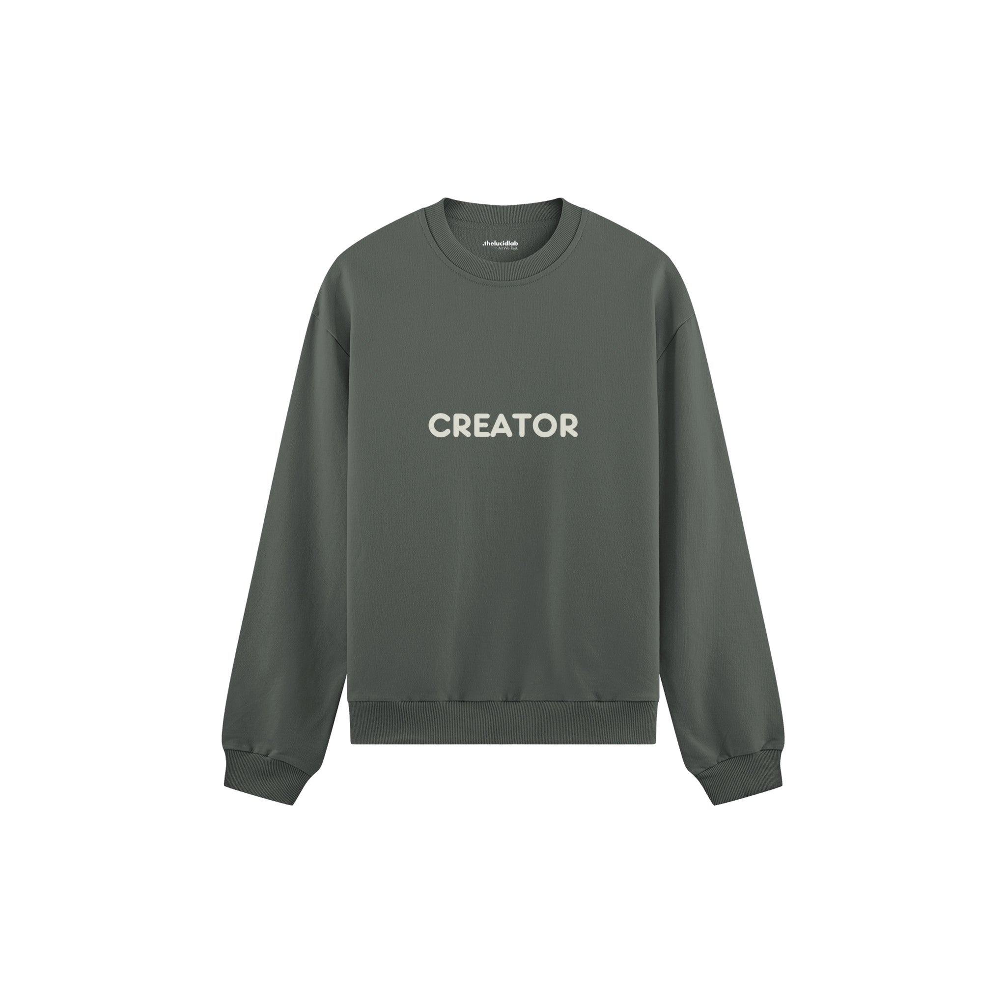 Creator Oversize Sweatshirt — Antrasit — ön görünüm