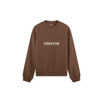 Creator Oversize Sweatshirt — Kahverengi — ön görünüm