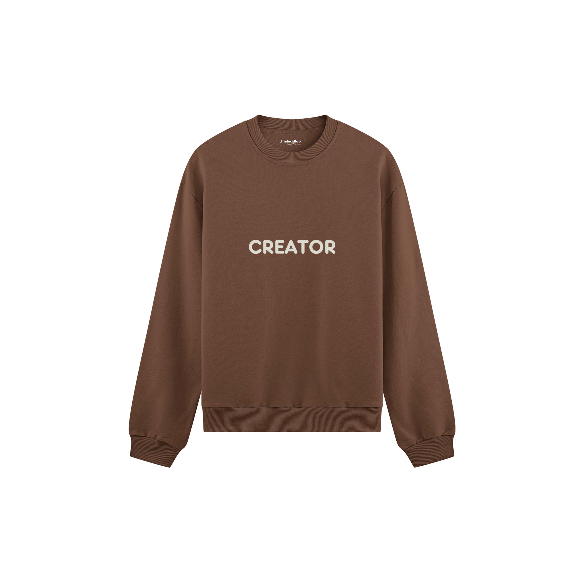 Creator Oversize Sweatshirt — Kahverengi — ön görünüm