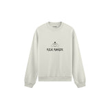 Milk Maker Oversize Sweatshirt — Beyaz — ön görünüm