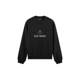 Milk Maker Oversize Sweatshirt — Siyah — ön görünüm