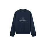 Milk Maker Oversize Sweatshirt — Lacivert — ön görünüm