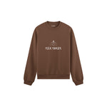 Milk Maker Oversize Sweatshirt — Kahverengi — ön görünüm