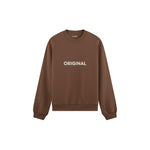 Original Oversize Sweatshirt — Kahverengi — ön görünüm