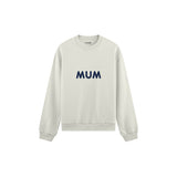Mum Oversize Sweatshirt — Beyaz — ön görünüm