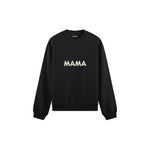 Mama Oversize Sweatshirt — Siyah — ön görünüm