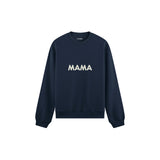Mama Oversize Sweatshirt — Lacivert — ön görünüm