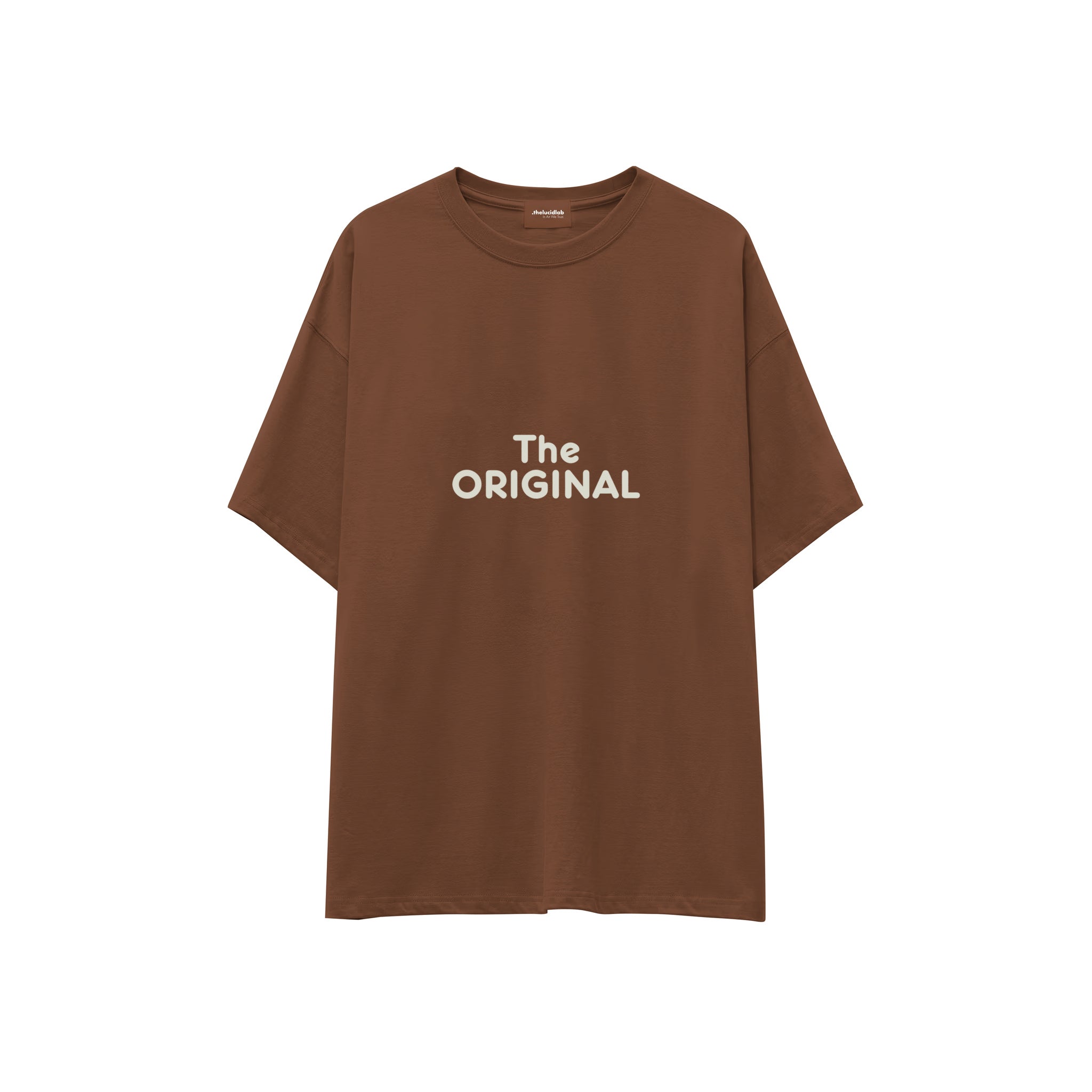 The Original Oversize Tişört — Kahverengi — ön görünüm