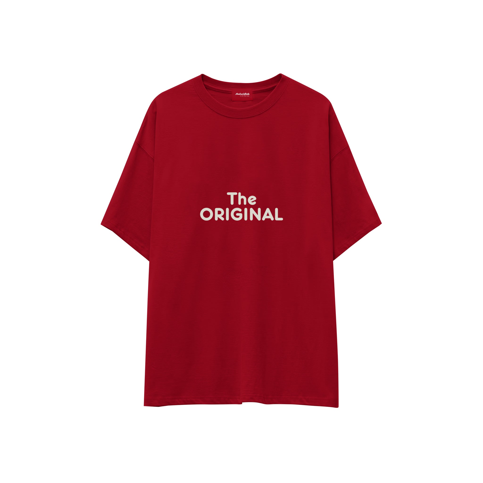 The Original Oversize Tişört — Kırmızı — ön görünüm