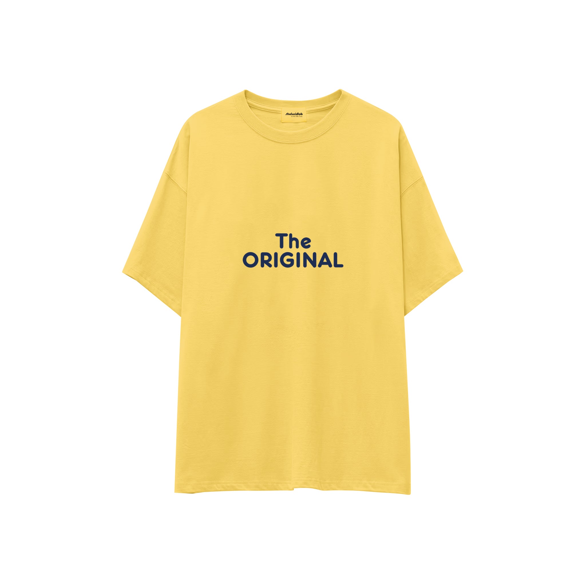 The Original Oversize Tişört — Sarı — ön görünüm