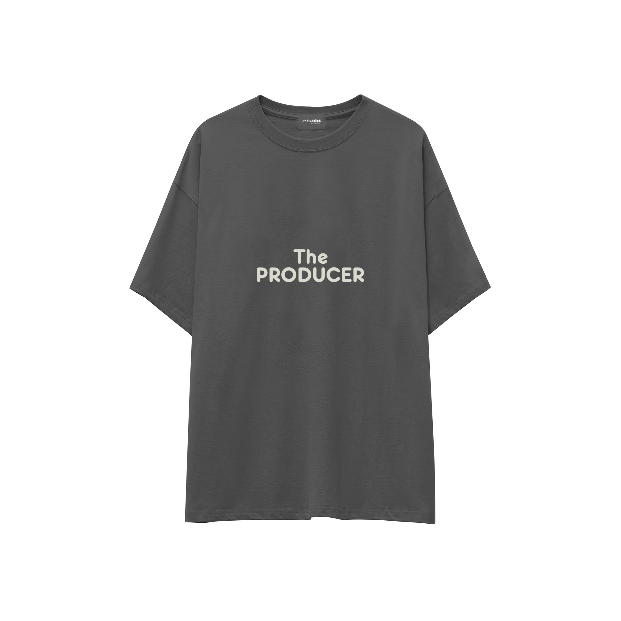 The Producer Oversize Tişört — Antrasit — ön görünüm
