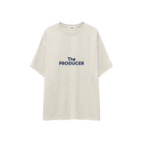 The Producer Oversize Tişört — Ekru — ön görünüm