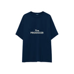 The Producer Oversize Tişört — Lacivert — ön görünüm