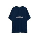 The Producer Oversize Tişört — Lacivert — ön görünüm