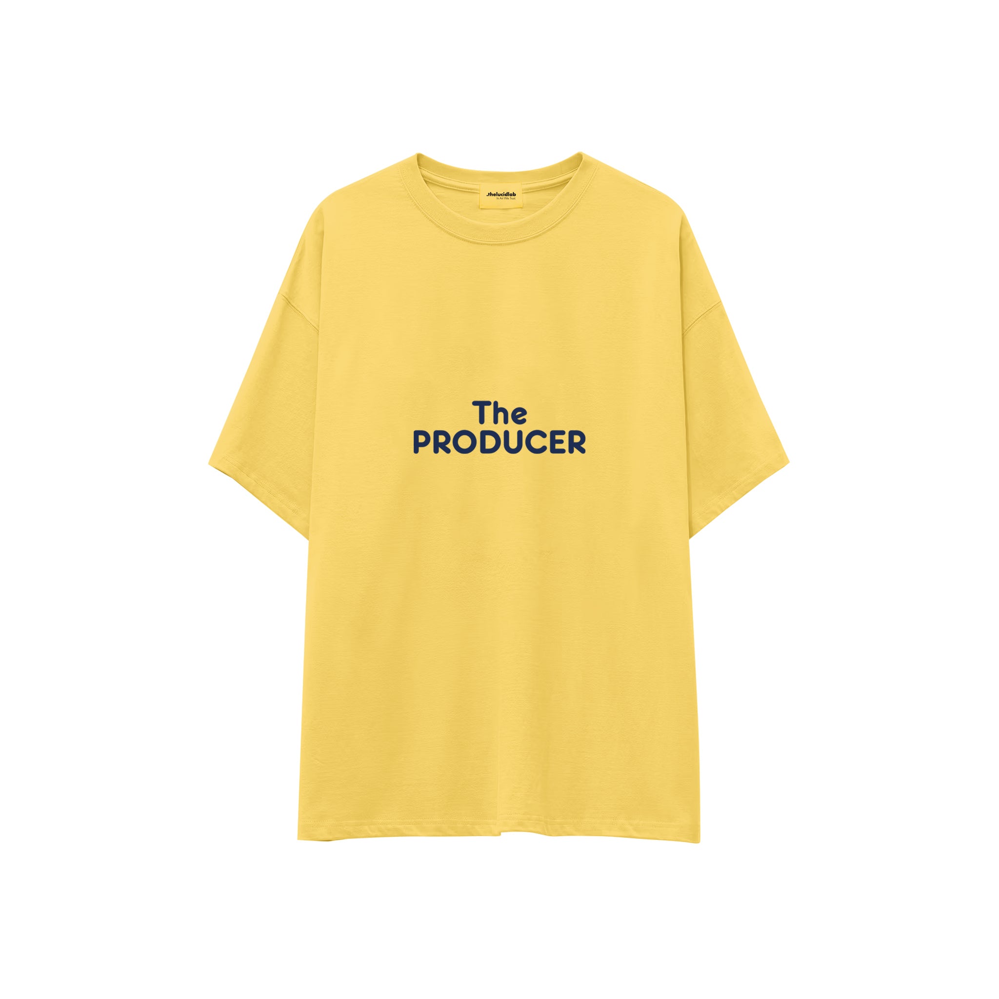 The Producer Oversize Tişört — Sarı — ön görünüm